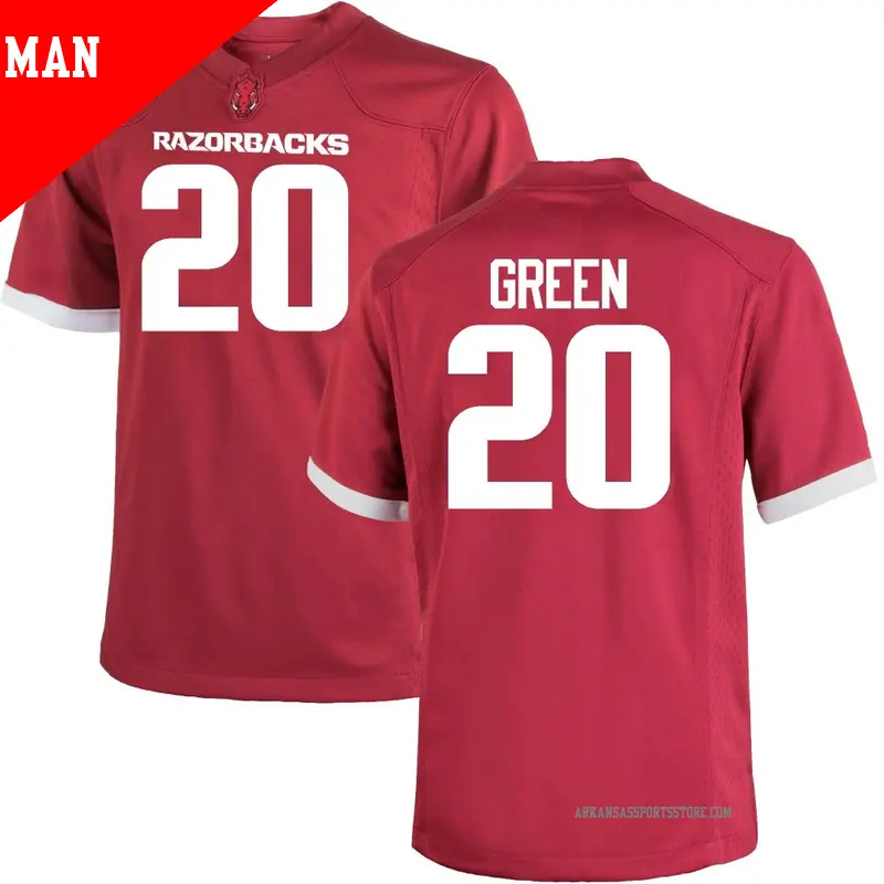 Men's #20 AJ Green Arkansas Razorbacks Game Cardinal Football College Jersey Men's #20 AJ Green Arkansas Razorbacks Game Cardinal Football College Jersey
