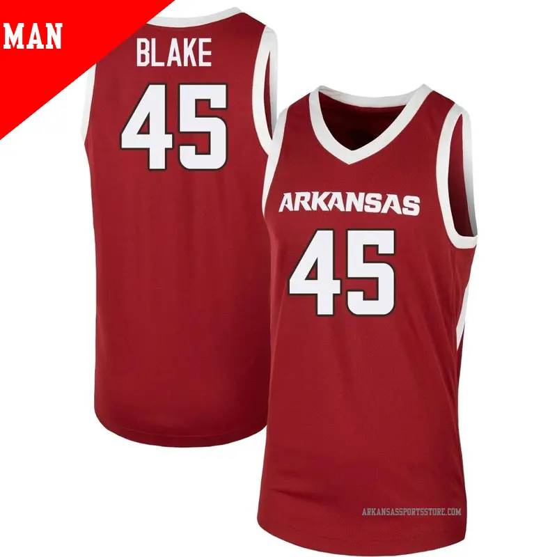 Men's #45 Lawson Blake Arkansas Razorbacks Replica Cardinal Basketball Jersey Men's #45 Lawson Blake Arkansas Razorbacks Replica Cardinal Basketball Jersey
