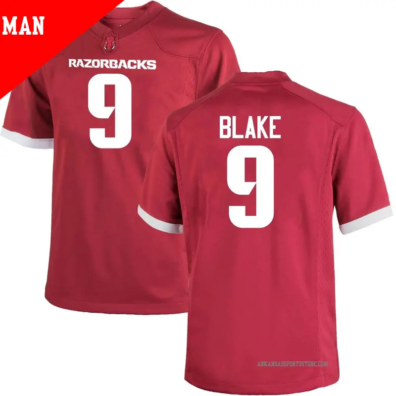 Men's ＃9 O'Mega Blake Arkansas Razorbacks Game Cardinal Football College Jersey