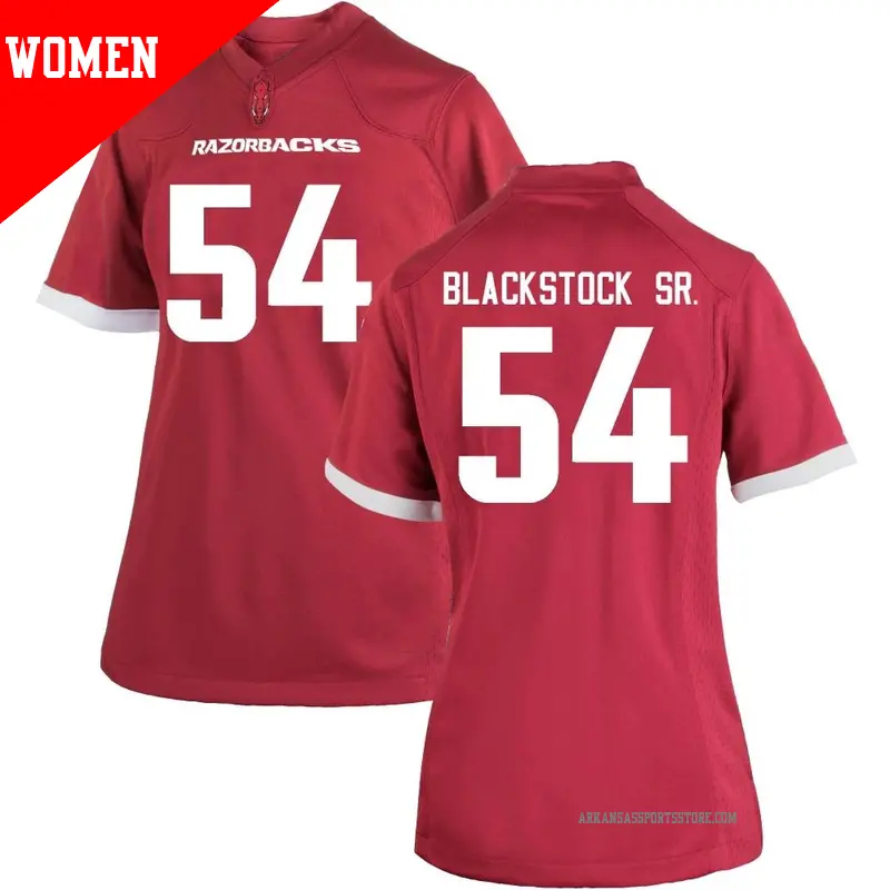 Women's #54 Keyshawn Blackstock Arkansas Razorbacks Replica Cardinal Football College Jersey Women's #54 Keyshawn Blackstock Arkansas Razorbacks Replica Cardinal Football College Jersey