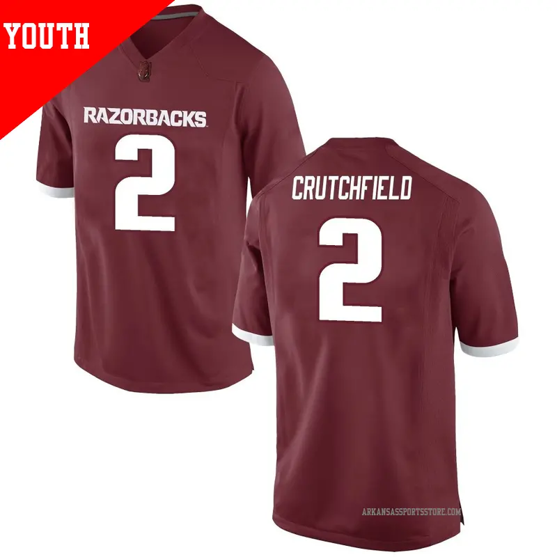 Youth #2 Courtney Crutchfield Arkansas Razorbacks Game Red Football College Jersey Youth #2 Courtney Crutchfield Arkansas Razorbacks Game Red Football College Jersey