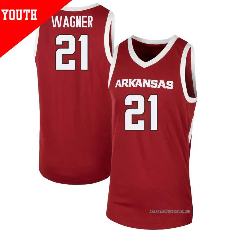 Youth #21 D.J. Wagner Arkansas Razorbacks Replica Cardinal Basketball Jersey Youth #21 D.J. Wagner Arkansas Razorbacks Replica Cardinal Basketball Jersey