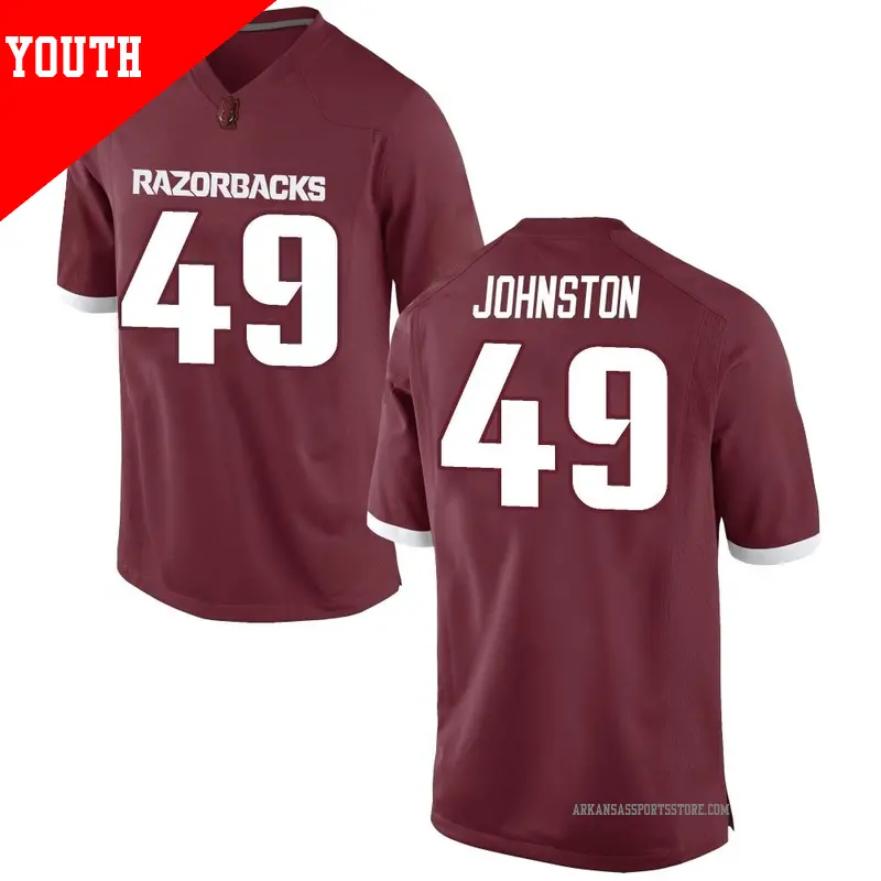 Youth #49 Luke Johnston Arkansas Razorbacks Replica Red Football College Jersey Youth #49 Luke Johnston Arkansas Razorbacks Replica Red Football College Jersey