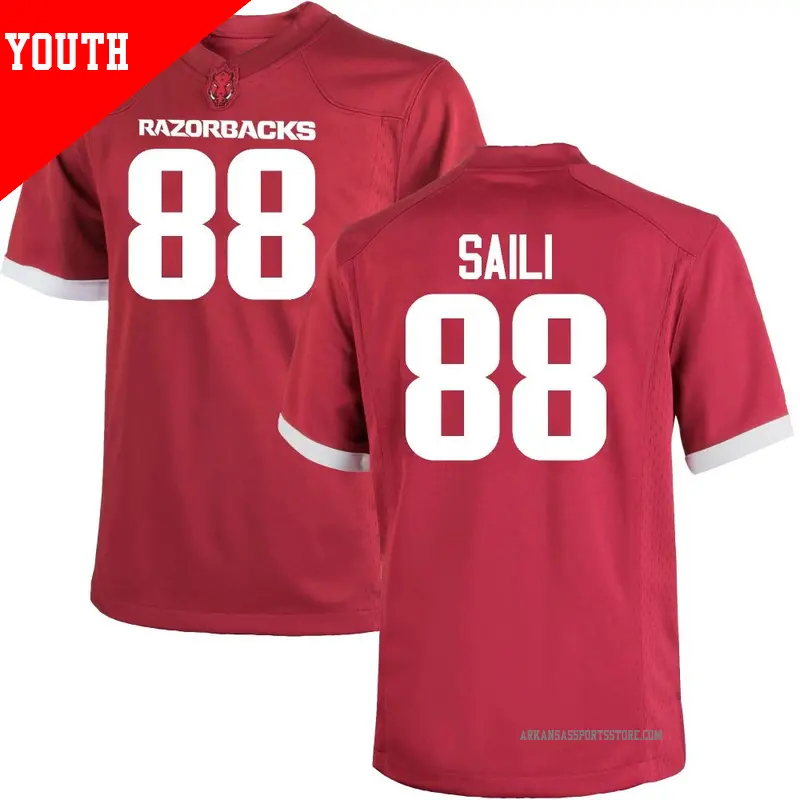 Youth ＃88 Danny Saili Arkansas Razorbacks Game Cardinal Football College Jersey