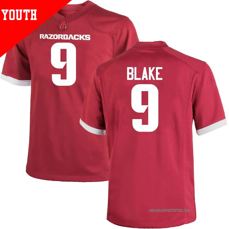 Youth ＃9 O'Mega Blake Arkansas Razorbacks Game Cardinal Football College Jersey